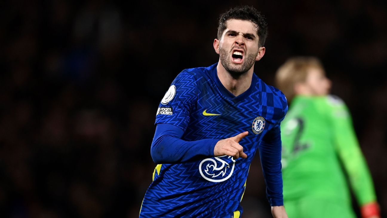 Pulisic celebrates vs Liverpool